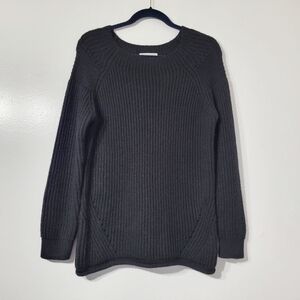 Rebecca Minkoff Black Wool/Mohair Blend Long Sleeve Knit Sweater Size Small